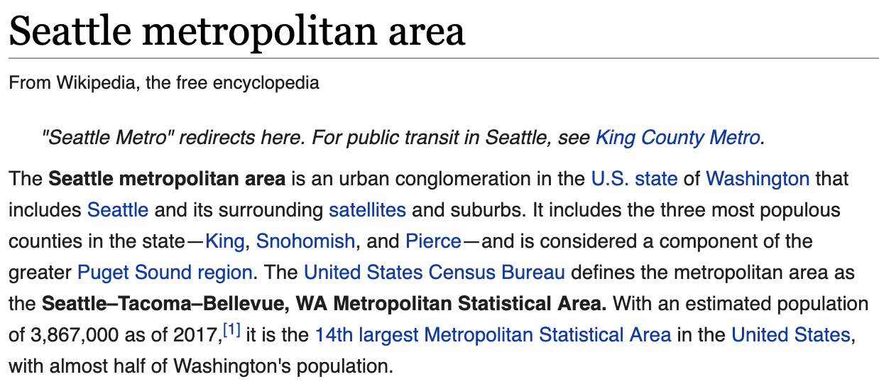 Seattle Population