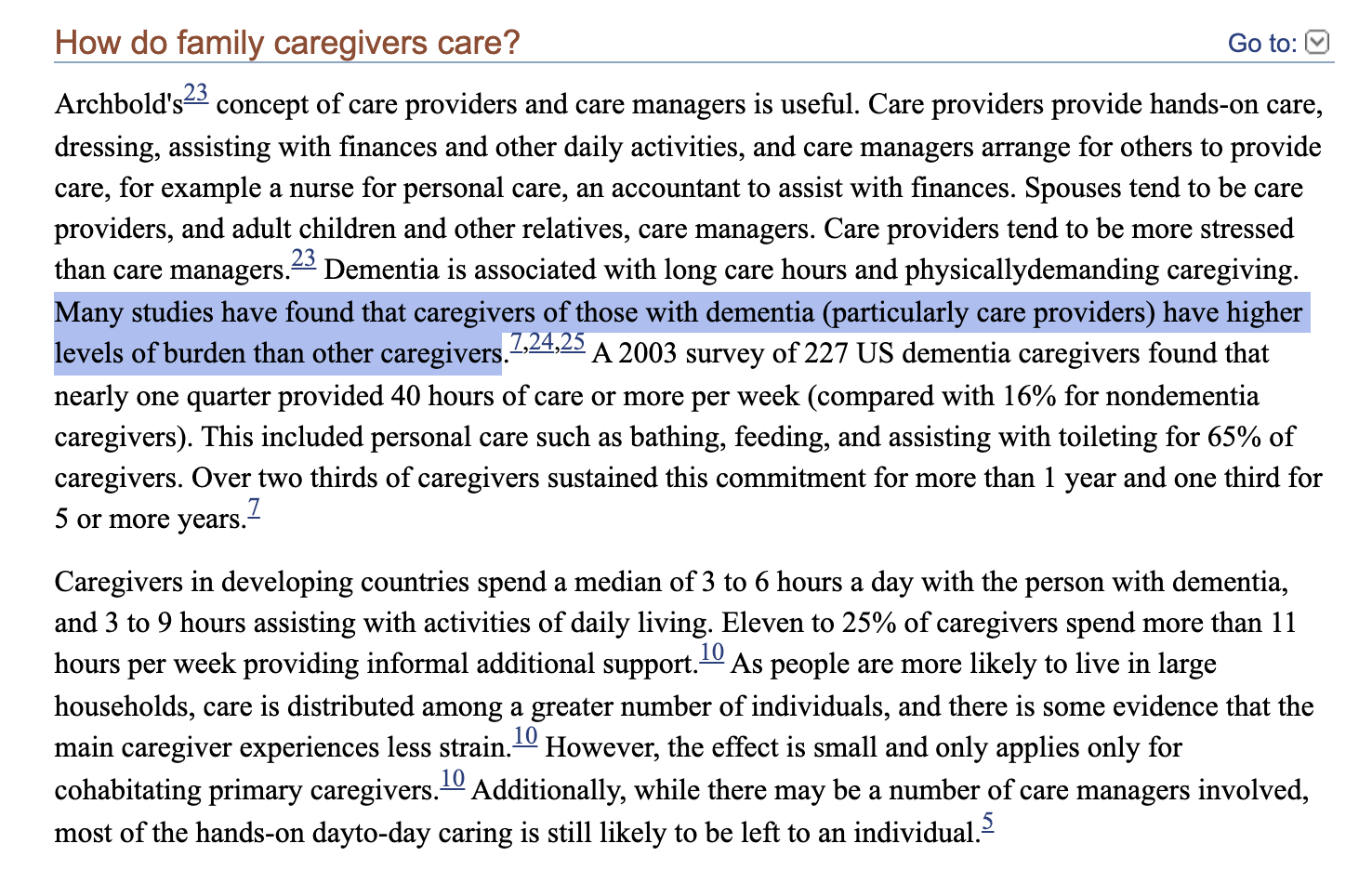 Care Dementia